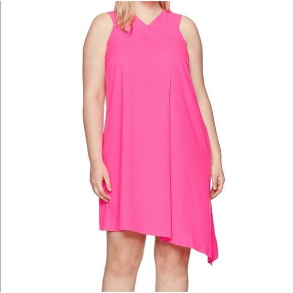 RACHEL Rachel Roy Dresses & Skirts - Rachel Roy High Low Asymmetrical Hem Swing Dress - Orchid Color - 3X EUC $119